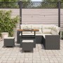 Conjunto de sofás de jardín 8 pcs Negro ratán sintético en Sofás de exterior | Comprar online en Foru.es