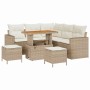 Conjunto de sofá de jardín 8 pcs Beige ratán sintético en Sofás de exterior | Comprar online en Foru.es