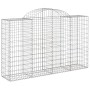 Cestas de gaviones 9 uds forma de arco hierro 200x50x120/140 cm de vidaXL, Maceteros y jardineras - Ref: Foro24-3146348, Prec...