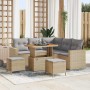 Conjunto de sofá de jardín 8 pcs Beige ratán sintético en Sofás de exterior | Comprar online en Foru.es