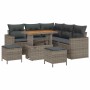 Conjunto de sofás de jardín 8 pcs Gris ratán sintético en Sofás de exterior | Comprar online en Foru.es