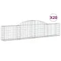 Cestas de gaviones 20 uds forma de arco hierro 300x30x60/80 cm de vidaXL, Maceteros y jardineras - Ref: Foro24-3146499, Preci...