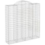 Cestas de gaviones 8 uds forma de arco hierro 200x50x200/220 cm de vidaXL, Maceteros y jardineras - Ref: Foro24-3146431, Prec...