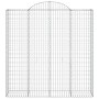 Cestas de gaviones 8 uds forma de arco hierro 200x50x200/220 cm de vidaXL, Maceteros y jardineras - Ref: Foro24-3146431, Prec...