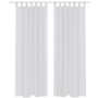 2 Cortinas blancas transparentes 140 x 175 cm de vidaXL, Cortinas y visillos - Ref: Foro24-130197, Precio: 24,30 €, Descuento: %