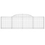 Cestas de gaviones 9 uds forma de arco hierro 300x30x80/100 cm de vidaXL, Maceteros y jardineras - Ref: Foro24-3146510, Preci...