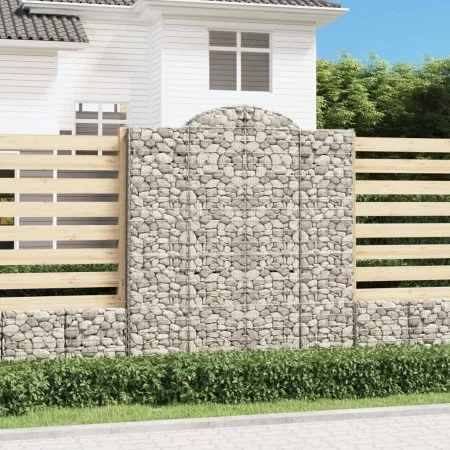Cestas de gaviones 5 uds forma de arco hierro 200x30x220/240 cm de vidaXL, Maceteros y jardineras - Ref: Foro24-3146239, Prec...