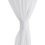 2 Cortinas blancas transparentes 140 x 175 cm de vidaXL, Cortinas y visillos - Ref: Foro24-130197, Precio: 24,30 €, Descuento: %