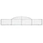 Cestas de gaviones 13 uds forma de arco hierro 300x30x40/60 cm de vidaXL, Maceteros y jardineras - Ref: Foro24-3146478, Preci...