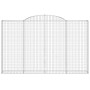 Cestas de gaviones 3 uds forma de arco hierro 300x30x180/200 cm de vidaXL, Maceteros y jardineras - Ref: Foro24-3146594, Prec...