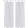 2 Cortinas blancas transparentes 140 x 225 cm de vidaXL, Cortinas y visillos - Ref: Foro24-130198, Precio: 29,12 €, Descuento: %