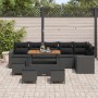 Conjunto de sofás de jardín 10 pcs Negro ratán sintético en Sofás de exterior | Comprar online en Foru.es