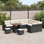 Conjunto de sofá de jardín 12 pcs Negro ratán sintético en Sofás de exterior | Comprar online en Foru.es