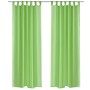 2 Cortinas verdes transparentes 140 x 225 cm de vidaXL, Cortinas y visillos - Ref: Foro24-130204, Precio: 23,47 €, Descuento: %