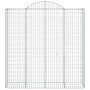 Cestas de gaviones 4 uds forma de arco hierro 200x50x200/220 cm de vidaXL, Maceteros y jardineras - Ref: Foro24-3146427, Prec...
