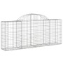 Cestas de gaviones 25 uds forma de arco hierro 200x30x80/100 cm de vidaXL, Maceteros y jardineras - Ref: Foro24-3146105, Prec...