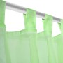2 Cortinas verdes transparentes 140 x 225 cm de vidaXL, Cortinas y visillos - Ref: Foro24-130204, Precio: 23,47 €, Descuento: %