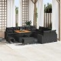 Conjunto de sofás de jardín 13 pcs Negro ratán sintético en Sofás de exterior | Comprar online en Foru.es