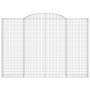 Cestas de gaviones 2 uds forma de arco hierro 300x30x200/220 cm de vidaXL, Maceteros y jardineras - Ref: Foro24-3146611, Prec...