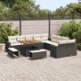 Conjunto de sofás de jardín 13 pcs Negro ratán sintético en Sofás de exterior | Comprar online en Foru.es