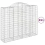 Cestas gaviones 11 uds forma de arco hierro 200x50x160/180 cm de vidaXL, Maceteros y jardineras - Ref: Foro24-3146392, Precio...