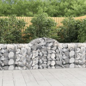 Cestas de gaviones 11 uds forma de arco hierro 200x50x80/100 cm de vidaXL, Maceteros y jardineras - Ref: Foro24-3146308, Prec...