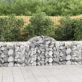 Cestas de gaviones 11 uds forma de arco hierro 200x50x80/100 cm de vidaXL, Maceteros y jardineras - Ref: Foro24-3146308, Prec...