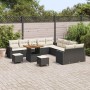 Conjunto de sofás de jardín 13 pcs Negro ratán sintético en Sofás de exterior | Comprar online en Foru.es