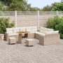 Conjunto de sofá de jardín 13 pcs Beige ratán sintético en Sofás de exterior | Comprar online en Foru.es