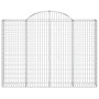 Cestas gaviones 8 uds forma de arco hierro 200x30x140/160 cm de vidaXL, Maceteros y jardineras - Ref: Foro24-3146158, Precio:...