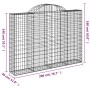 Cestas gaviones 8 uds forma de arco hierro 200x30x140/160 cm de vidaXL, Maceteros y jardineras - Ref: Foro24-3146158, Precio:...