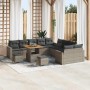 Conjunto de sofás de jardín 13 pcs Gris ratán sintético en Sofás de exterior | Comprar online en Foru.es