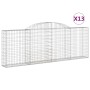 Cestas de gaviones 13 uds forma arco hierro 300x30x100/120 cm de vidaXL, Maceteros y jardineras - Ref: Foro24-3146532, Precio...