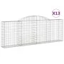 Cestas de gaviones 13 uds forma arco hierro 300x30x100/120 cm de vidaXL, Maceteros y jardineras - Ref: Foro24-3146532, Precio...