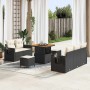 Conjunto de sofá de jardín 8 pcs Negro ratán sintético en Sofás de exterior | Comprar online en Foru.es
