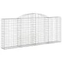 Cestas gaviones 20 uds forma de arco hierro 300x30x120/140 cm de vidaXL, Maceteros y jardineras - Ref: Foro24-3146553, Precio...
