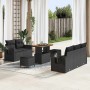 Conjunto de sofá de jardín 8 pcs Negro ratán sintético en Sofás de exterior | Comprar online en Foru.es