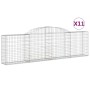 Cestas de gaviones 11 uds forma de arco hierro 300x30x80/100 cm de vidaXL, Maceteros y jardineras - Ref: Foro24-3146512, Prec...