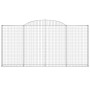 Cestas de gaviones 4 uds forma de arco hierro 300x30x140/160 cm de vidaXL, Maceteros y jardineras - Ref: Foro24-3146559, Prec...