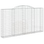 Cestas de gaviones 2 uds forma de arco hierro 300x30x160/180 cm de vidaXL, Maceteros y jardineras - Ref: Foro24-3146575, Prec...