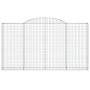 Cestas de gaviones 2 uds forma de arco hierro 300x30x160/180 cm de vidaXL, Maceteros y jardineras - Ref: Foro24-3146575, Prec...