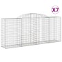Cestas de gaviones 7 uds forma de arco hierro 300x50x120/140 cm de vidaXL, Maceteros y jardineras - Ref: Foro24-3146724, Prec...