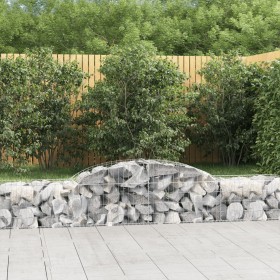 Cestas de gaviones 17 uds forma de arco hierro 300x50x40/60 cm de vidaXL, Maceteros y jardineras - Ref: Foro24-3146660, Preci...