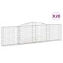 Cestas de gaviones 20 uds forma de arco hierro 400x30x100/120cm de vidaXL, Maceteros y jardineras - Ref: Foro24-3146876, Prec...