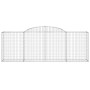 Cestas de gaviones 4 uds forma de arco hierro 300x50x100/120 cm de vidaXL, Maceteros y jardineras - Ref: Foro24-3146703, Prec...