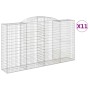 Cestas gaviones 11 uds forma de arco hierro 300x50x160/180 cm de vidaXL, Maceteros y jardineras - Ref: Foro24-3146764, Precio...