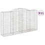 Cestas gaviones 11 uds forma de arco hierro 300x50x160/180 cm de vidaXL, Maceteros y jardineras - Ref: Foro24-3146764, Precio...
