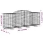 Gabion baskets 13 units arch shape iron 300x50x100/120cm by vidaXL, Pots and planters - Ref: Foro24-3146712, Price: 1,00 €, D...