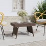 Mesa auxiliar plegable ratán sintético marrón 60x40x38 cm de vidaXL, Mesas auxiliares - Ref: Foro24-319409, Precio: 51,00 €, ...
