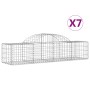 Cestas de gaviones 7 uds forma de arco hierro 200x50x40/60 cm de vidaXL, Maceteros y jardineras - Ref: Foro24-3146262, Precio...
